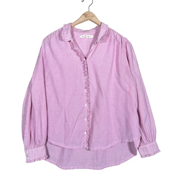 XIRENA Hale Shirt in El Matador Stripes Crus Stripe - Picture 11 of 11